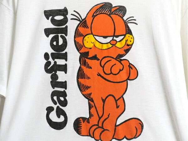 90s USA製 ガーフィールド プリント 半袖 Tシャツ メンズ レディース XL / オールド キャラクター イラスト シングルステッチ 大きいサイズ