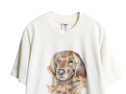 90s ドッグ アート イラスト プリント Tシャツ メンズ レディース М / オールド アニマル 犬 グラフィック キャラクター シングルステッチ