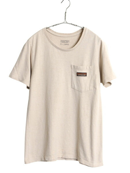 パタゴニア ポケット付き 半袖 Tシャツ レディース S / 20年製 アウトドア ポケT カットソー ワンポイント ヘンプ オーガニック コットン