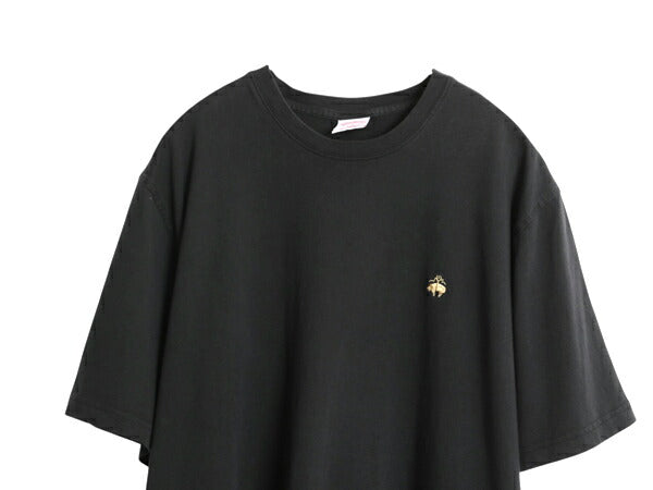 ブルックスブラザーズ 半袖 Tシャツ メンズ XL / 古着 カットソー ワンポイント コットン シンプル 無地 大きいサイズ ブラック ゆったり