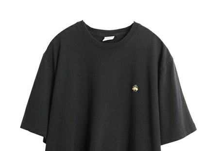 ブルックスブラザーズ 半袖 Tシャツ メンズ XL / 古着 カットソー ワンポイント コットン シンプル 無地 大きいサイズ ブラック ゆったり