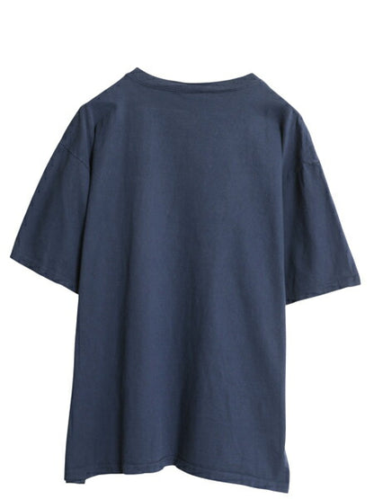 90s USA製 リーバイス 501 プリント Tシャツ メンズ M レディース L / オールド グラフィック ヘビーウェイト カットソー ロゴT 企業物 紺
