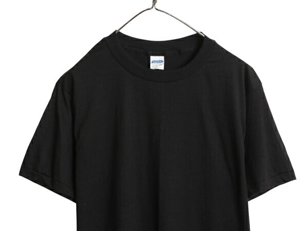 デッドストック 80s USA製 アンビル 無地 半袖 Tシャツ メンズ L 小さめ M 程 新品 ヴィンテージ カットソー シングルステッチ ブランク 黒
