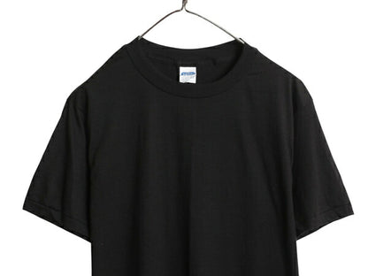 デッドストック 80s USA製 アンビル 無地 半袖 Tシャツ メンズ L 小さめ M 程 新品 ヴィンテージ カットソー シングルステッチ ブランク 黒