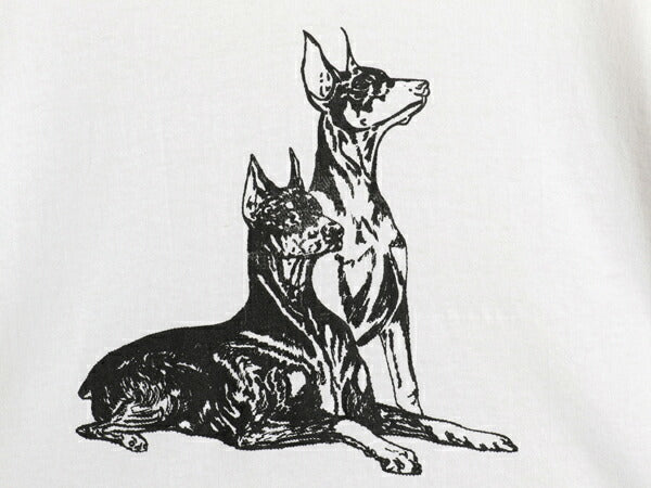 90s ドッグ アート イラスト プリント Tシャツ メンズ レディース XL アニマル 犬 シングルステッチ カットソー キャラクター 大きいサイズ