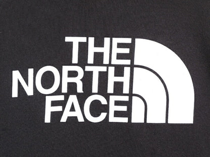 ノースフェイス プリント スウェット フード パーカー メンズ L 古着 The North Face ロゴ プルオーバー 裏起毛 トレーナー アウトドア 黒