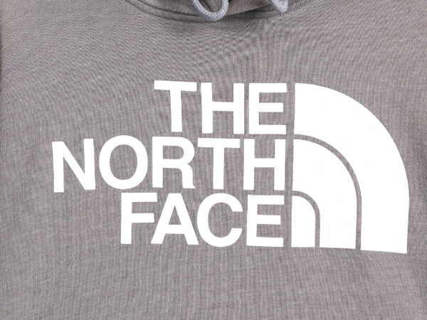 ノースフェイス プリント スウェット フード パーカー メンズ S 古着 The North Face トレーナー 裏起毛 プルオーバー ロゴ アウトドア 灰