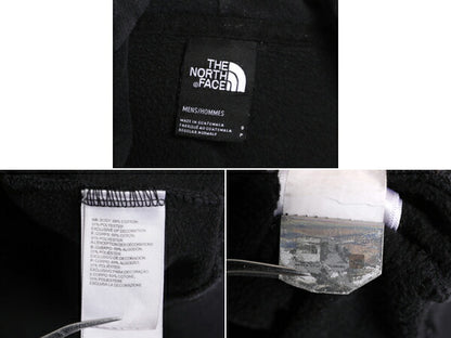 ノースフェイス プリント スウェット フード パーカー メンズ S 古着 The North Face トレーナー 裏起毛 プルオーバー ロゴ アウトドア 黒