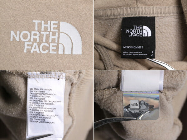 US企画 ノースフェイス 両面 プリント スウェット フード パーカー メンズ L 古着 The North Face 裏起毛 トレーナー スエット アウトドア