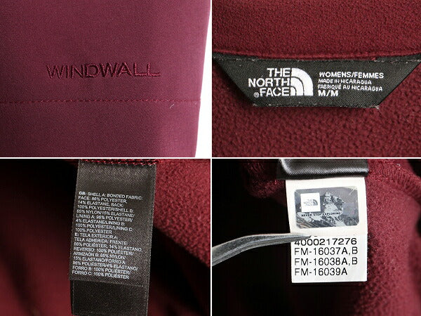 US企画 ■ ノースフェイス WINDWALL APEX ソフトシェル ジャケット ( レディース M ) 古着 The North Face アペックス 裏 フリース 企業物