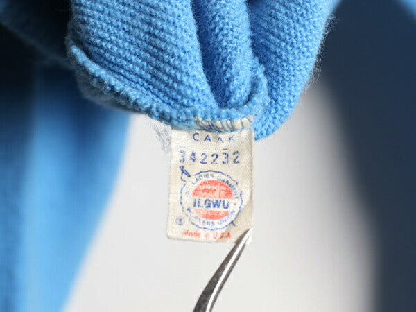 80s USA製 JCPENNEY THE FOX Vネック アクリル ニット セーター メンズ レディース L 古着 ヴィンテージ JCペニー フォックス ワンポイント
