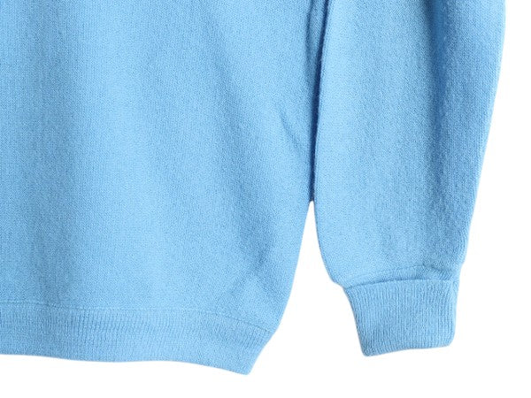 80s USA製 JCPENNEY THE FOX Vネック アクリル ニット セーター メンズ レディース L 古着 ヴィンテージ JCペニー フォックス ワンポイント