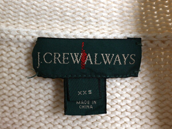 J CREW ALWAYS ロールネック ニット セーター レディース XXS / ジェイクルー 復刻 巨人タグ Jクルー 無地 ハイネック コットン ナチュラル