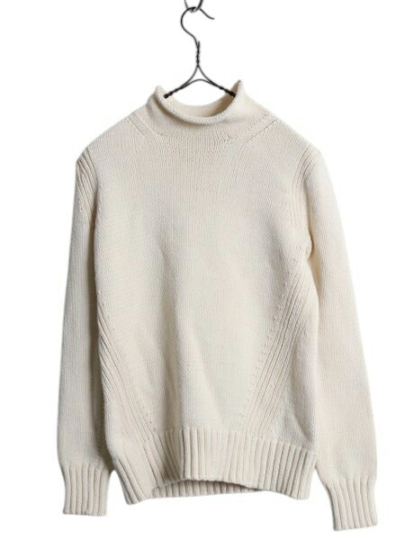 J CREW ALWAYS ロールネック ニット セーター レディース XXS / ジェイクルー 復刻 巨人タグ Jクルー 無地 ハイネック コットン ナチュラル