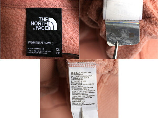 US企画 ノースフェイス プリント スウェット フード パーカー レディース XS / The North Face アウトドア プルオーバー トレーナー 裏起毛