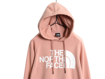 US企画 ノースフェイス プリント スウェット フード パーカー レディース XS / The North Face アウトドア プルオーバー トレーナー 裏起毛