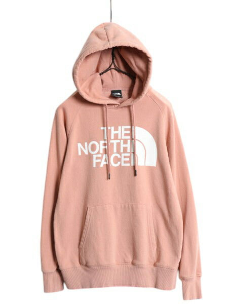 US企画 ノースフェイス プリント スウェット フード パーカー レディース XS / The North Face アウトドア プルオーバー トレーナー 裏起毛