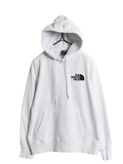 US企画 ノースフェイス スウェット フード パーカー レディース S / 古着 The North Face プルオーバー トレーナー 裏起毛 サガラ ワッペン