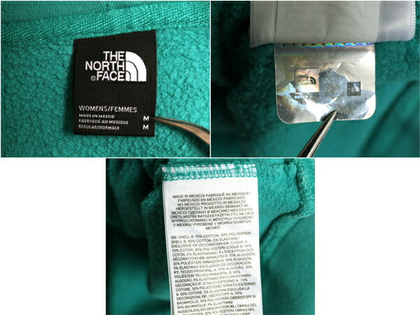 US企画 ノースフェイス プリント スウェット フード パーカー レディース М The North Face アウトドア プルオーバー トレーナー 裏起毛