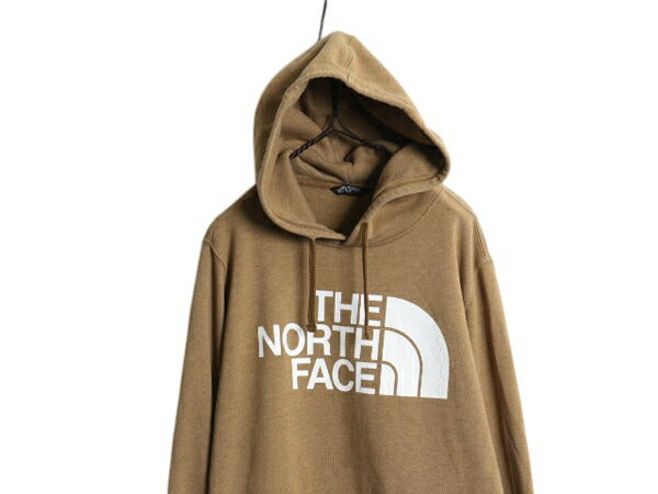 ノースフェイス プリント スウェット フード パーカー メンズ L / 古着 The North Face プルオーバー 裏起毛 トレーナー アウトドア 薄手