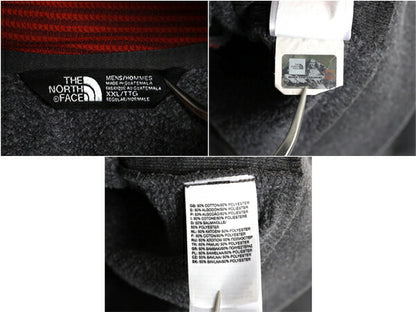 ノースフェイス ロゴ 刺繍 スウェット フード パーカー メンズ XXL / The North Face プルオーバー トレーナー 裏起毛 ワンポイント グレー