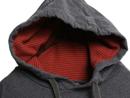 ノースフェイス ロゴ 刺繍 スウェット フード パーカー メンズ XXL / The North Face プルオーバー トレーナー 裏起毛 ワンポイント グレー