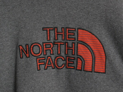 ノースフェイス ロゴ 刺繍 スウェット フード パーカー メンズ XXL / The North Face プルオーバー トレーナー 裏起毛 ワンポイント グレー