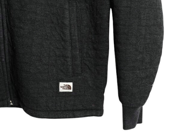 ノースフェイス 中綿 スウェット フード パーカー メンズ М / The North Face アウトドア フルジップ トレーナー ハイネック ワンポイント