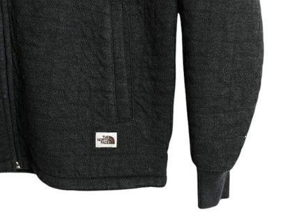 ノースフェイス 中綿 スウェット フード パーカー メンズ М / The North Face アウトドア フルジップ トレーナー ハイネック ワンポイント