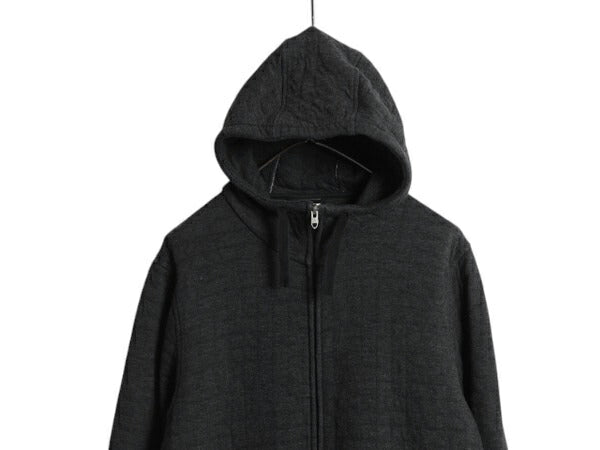 ノースフェイス 中綿 スウェット フード パーカー メンズ М / The North Face アウトドア フルジップ トレーナー ハイネック ワンポイント