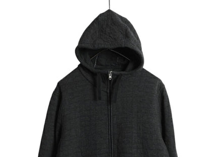 ノースフェイス 中綿 スウェット フード パーカー メンズ М / The North Face アウトドア フルジップ トレーナー ハイネック ワンポイント