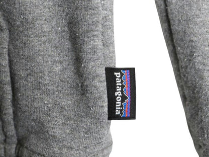 パタゴニア プリント スウェット フード パーカー メンズ S / 18年製 Patagonia トレーナー プルオーバー ストレッチ アウトドア 裏起毛 灰