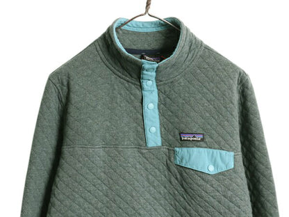 パタゴニア オーガニック コットン キルト スナップT レディース М 16年製 Patagonia プルオーバー ジャケット ブルゾン アウトドア 廃盤
