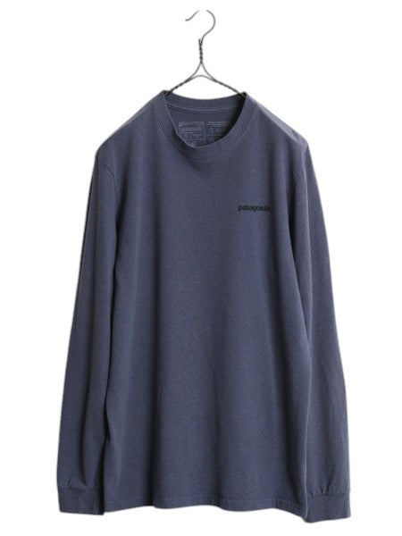 パタゴニア 両面 プリント 長袖 Tシャツ メンズ S / 18年製 Patagonia ロンT ロングスリーブ ロゴT フィッツロイ トラウト バックプリント