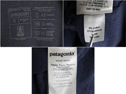 パタゴニア 両面 プリント 長袖 Tシャツ メンズ S / 18年製 Patagonia ロンT ロングスリーブ ロゴT フィッツロイ トラウト バックプリント