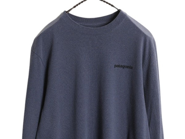 パタゴニア 両面 プリント 長袖 Tシャツ メンズ S / 18年製 Patagonia ロンT ロングスリーブ ロゴT フィッツロイ トラウト バックプリント