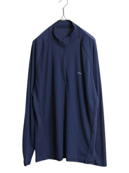 パタゴニア キャプリーン 2 長袖 Tシャツ メンズ XXL 06年製 Patagonia アウトドア ハーフジップ ロンT インナー ワンポイント ストレッチ