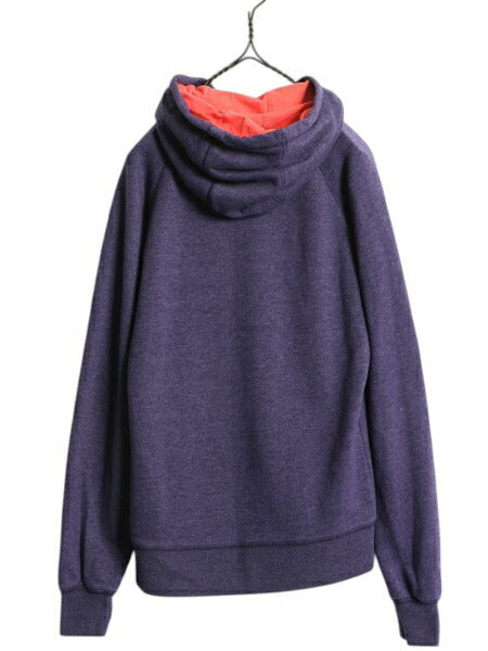 ノースフェイス プリント スウェット フード パーカー レディース S The North Face アウトドア トレーナー プルオーバー 裏起毛 ツートン
