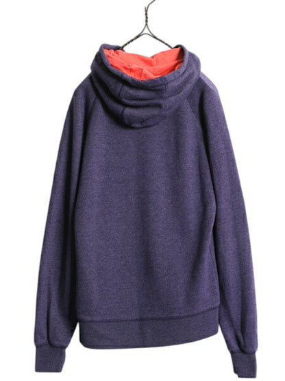 ノースフェイス プリント スウェット フード パーカー レディース S The North Face アウトドア トレーナー プルオーバー 裏起毛 ツートン