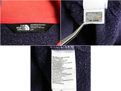 ノースフェイス プリント スウェット フード パーカー レディース S The North Face アウトドア トレーナー プルオーバー 裏起毛 ツートン