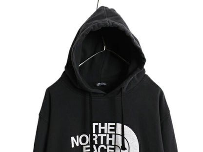 ノースフェイス プリント スウェット フード パーカー メンズ XL / The North Face アウトドア トレーナー  プルオーバー 裏起毛 ブラック