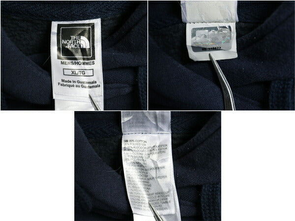 US企画 ノースフェイス プリント スウェット フード パーカー メンズ XL 古着 The North Face プルオーバー トレーナー アウトドア 裏起毛