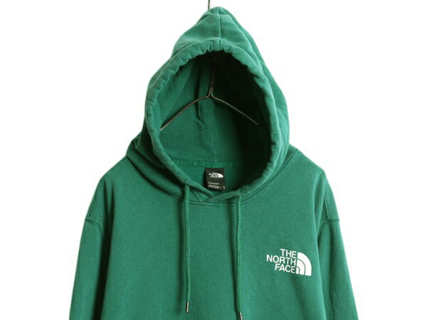 US企画 ノースフェイス 両面 プリント スウェット フード パーカー メンズ XL The North Face プルオーバー トレーナー アウトドア 裏起毛