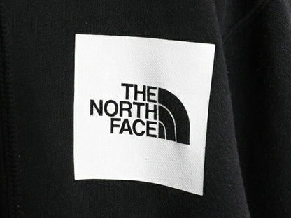 ノースフェイス 両面 プリント スウェット フード パーカー メンズ L 古着 The North Face プルオーバー 裏起毛 アウトドア トレーナー 黒