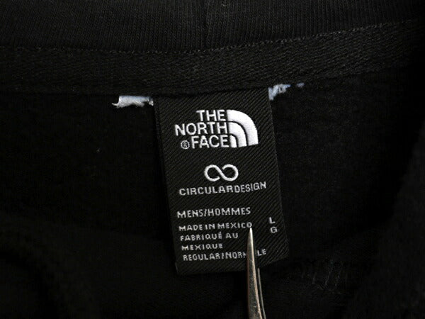 ノースフェイス 両面 プリント スウェット フード パーカー メンズ L The North Face アウトドア プルオーバー トレーナー 裏起毛 ブラック