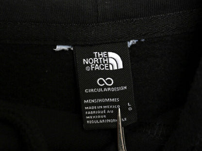 ノースフェイス 両面 プリント スウェット フード パーカー メンズ L The North Face アウトドア プルオーバー トレーナー 裏起毛 ブラック