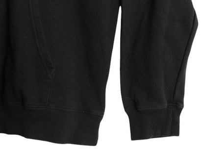 ノースフェイス 両面 プリント スウェット フード パーカー メンズ L The North Face アウトドア プルオーバー トレーナー 裏起毛 ブラック