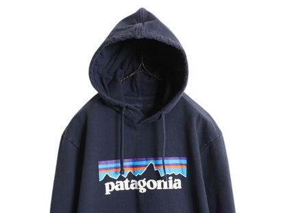 パタゴニア プリント スウェット フード パーカー メンズ М 19年製 Patagonia トレーナー プルオーバー ストレッチ ヘビーウェイト 裏起毛
