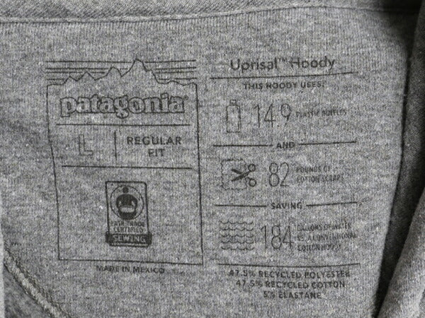 パタゴニア プリント スウェット フード パーカー レディース L / 古着 Patagonia トレーナー プルオーバー ストレッチ 裏起毛 アウトドア