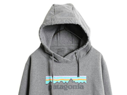 パタゴニア プリント スウェット フード パーカー レディース L / 古着 Patagonia トレーナー プルオーバー ストレッチ 裏起毛 アウトドア